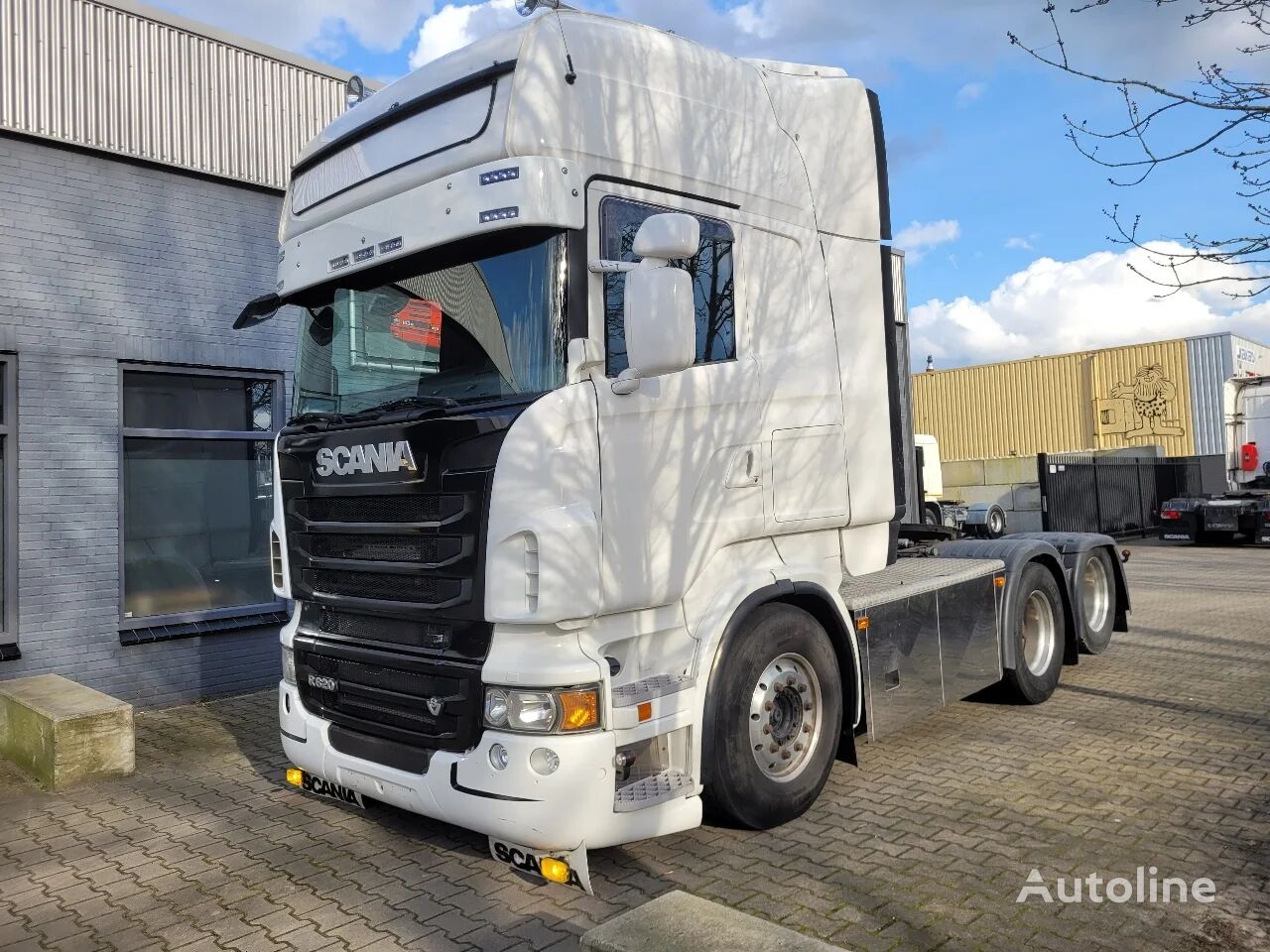 sadulveok Scania R620-V8 LA6X2HNB Topline Fullair 310wb hydraulik euro 5 belgium