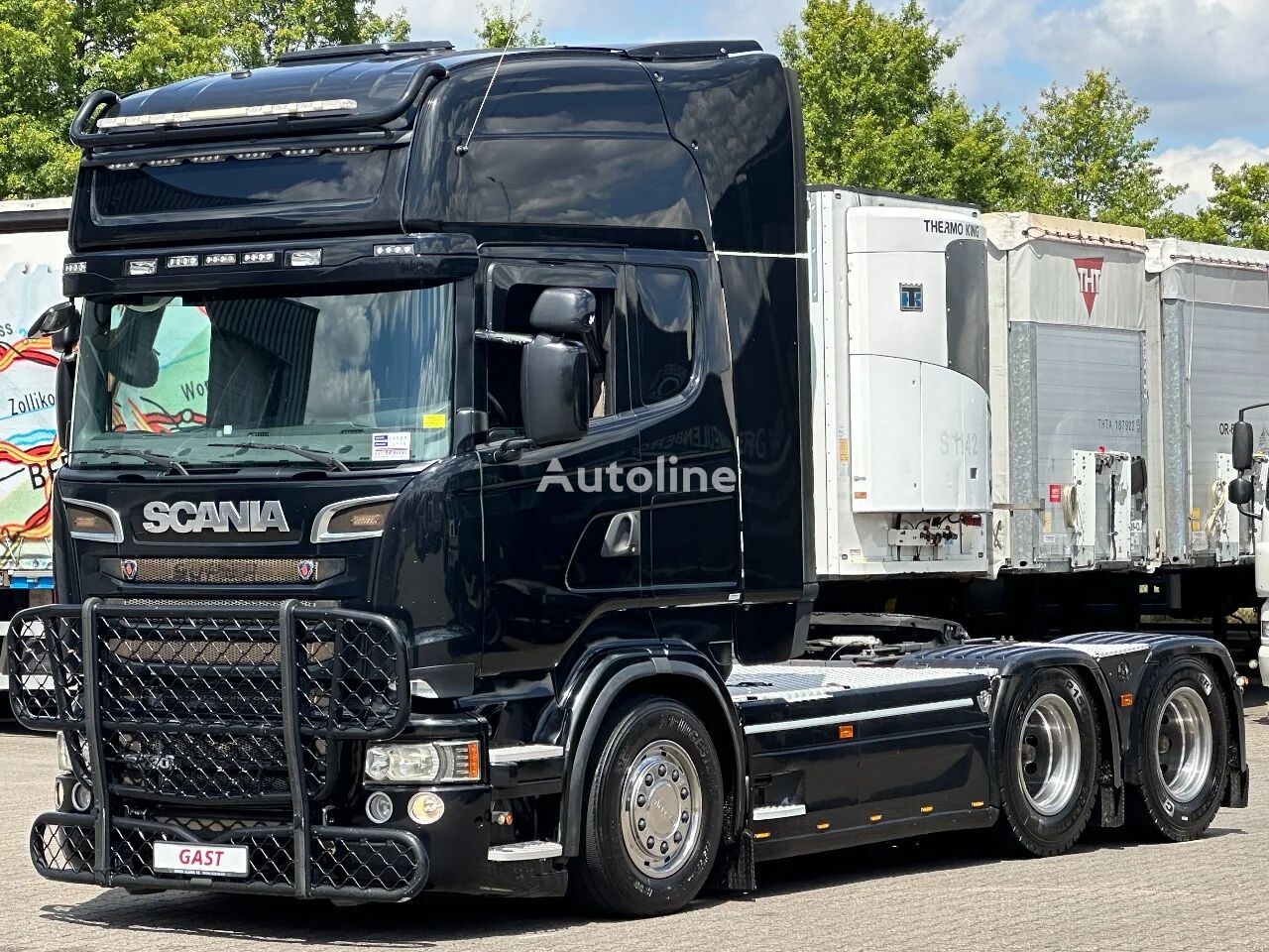 тягач Scania R730 V8 6X4 Topline Euro 6 Retarder Full Air