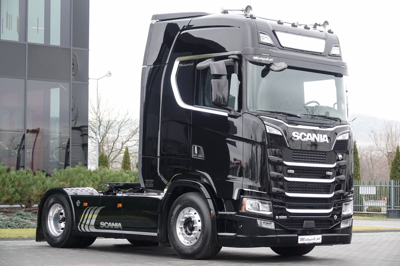 Scania S 520 / V8 / RETARDER / FULL AIRMATIC / I-PARK COOL / BOGATE WYP truck tractor