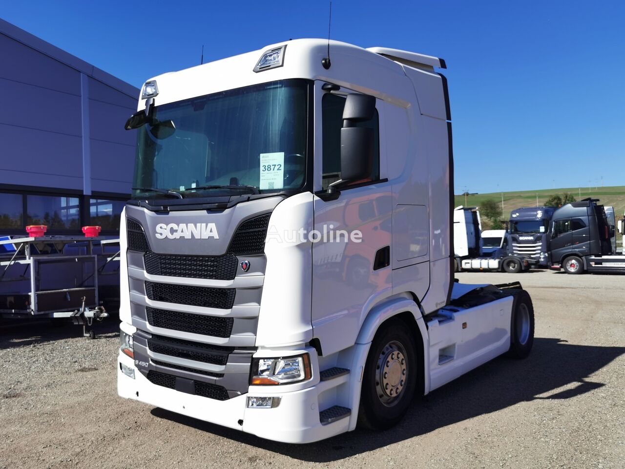 тягач Scania S450 после аварии