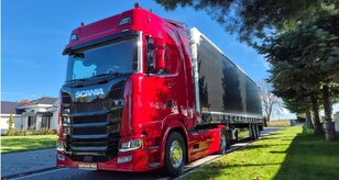 тягач Scania S450 + полуприцеп штора