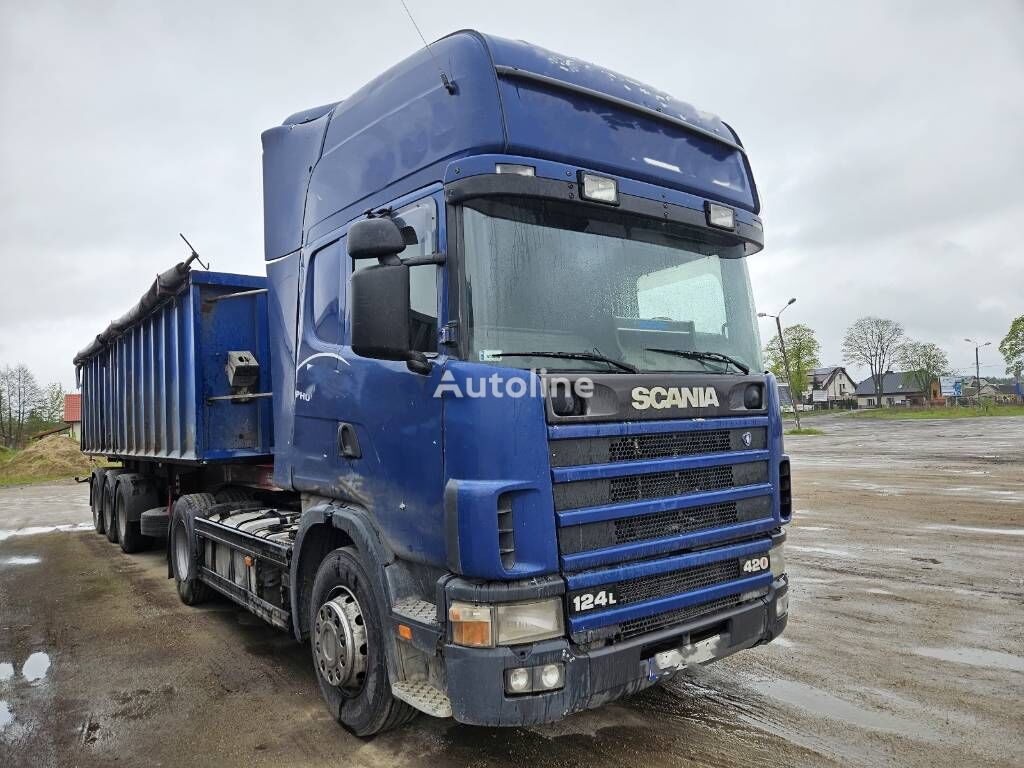 Scania plus naczepa Janmil R 114 LA 420 truck tractor