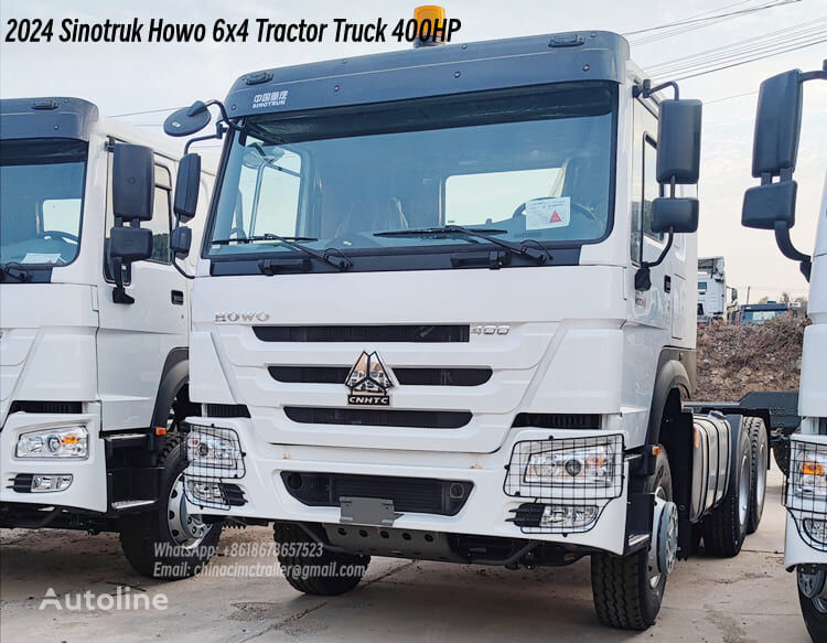 nowy ciągnik siodłowy Sinotruk Howo 2024 6x4 Tractor Truck 400HP for Sale in Malawi
