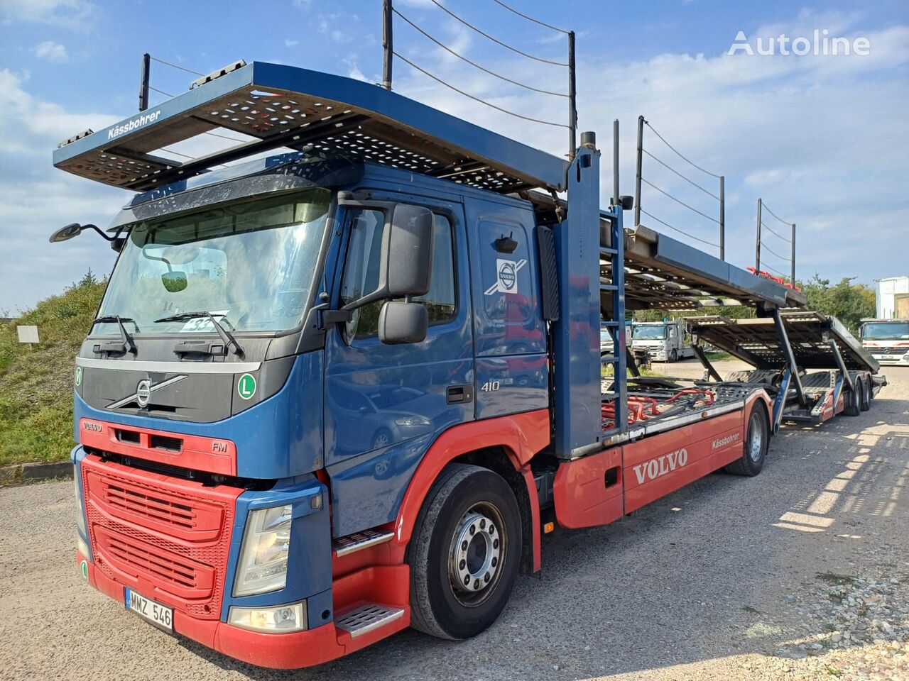 Volvo FH truck tractor + car transporter semi-trailer