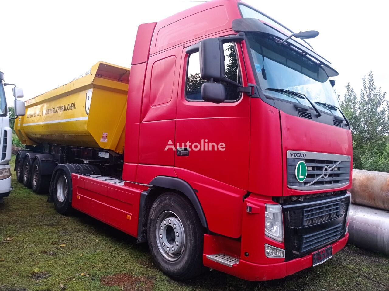 tahač Volvo  FH 13 C-500 EEV Retarder Hydraulik voll Farbereit nur 350Tkm + návěs sklápěč