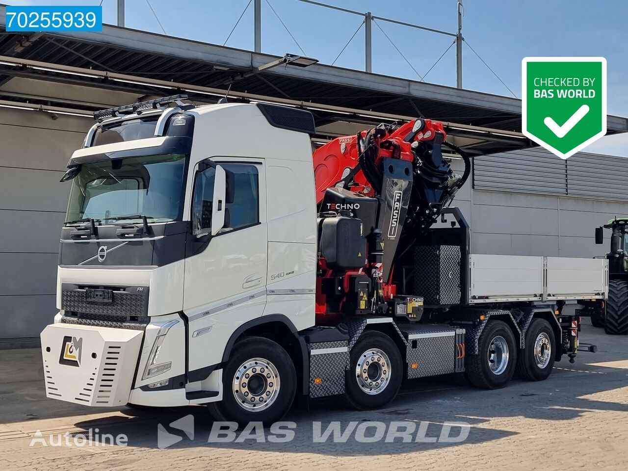 牵引车 Volvo FH 540 8X2 Tractorhead FASSI 1450R Kran Crane Lift+Lenkachse Eur