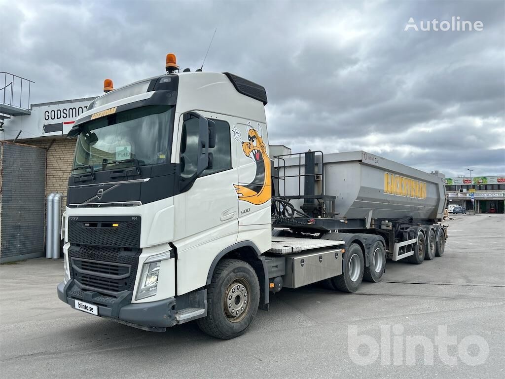 Volvo FH 6*2 truck tractor + tipper semi-trailer