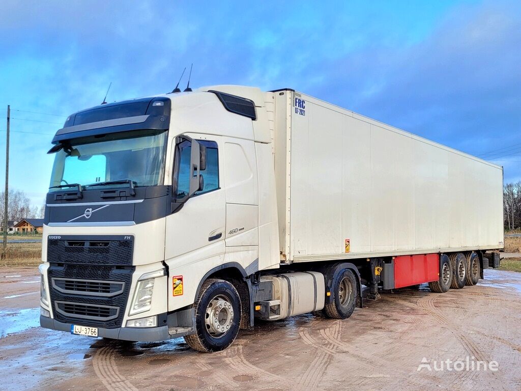 Volvo FH460 truck tractor + refrigerated semi-trailer