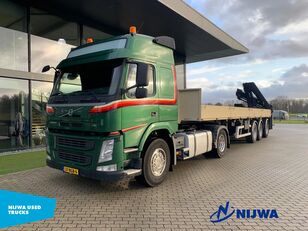 السيارات القاطرة Volvo FM 370 4X2 I.C.M. HAPPY TRAILER met HIAB kraan