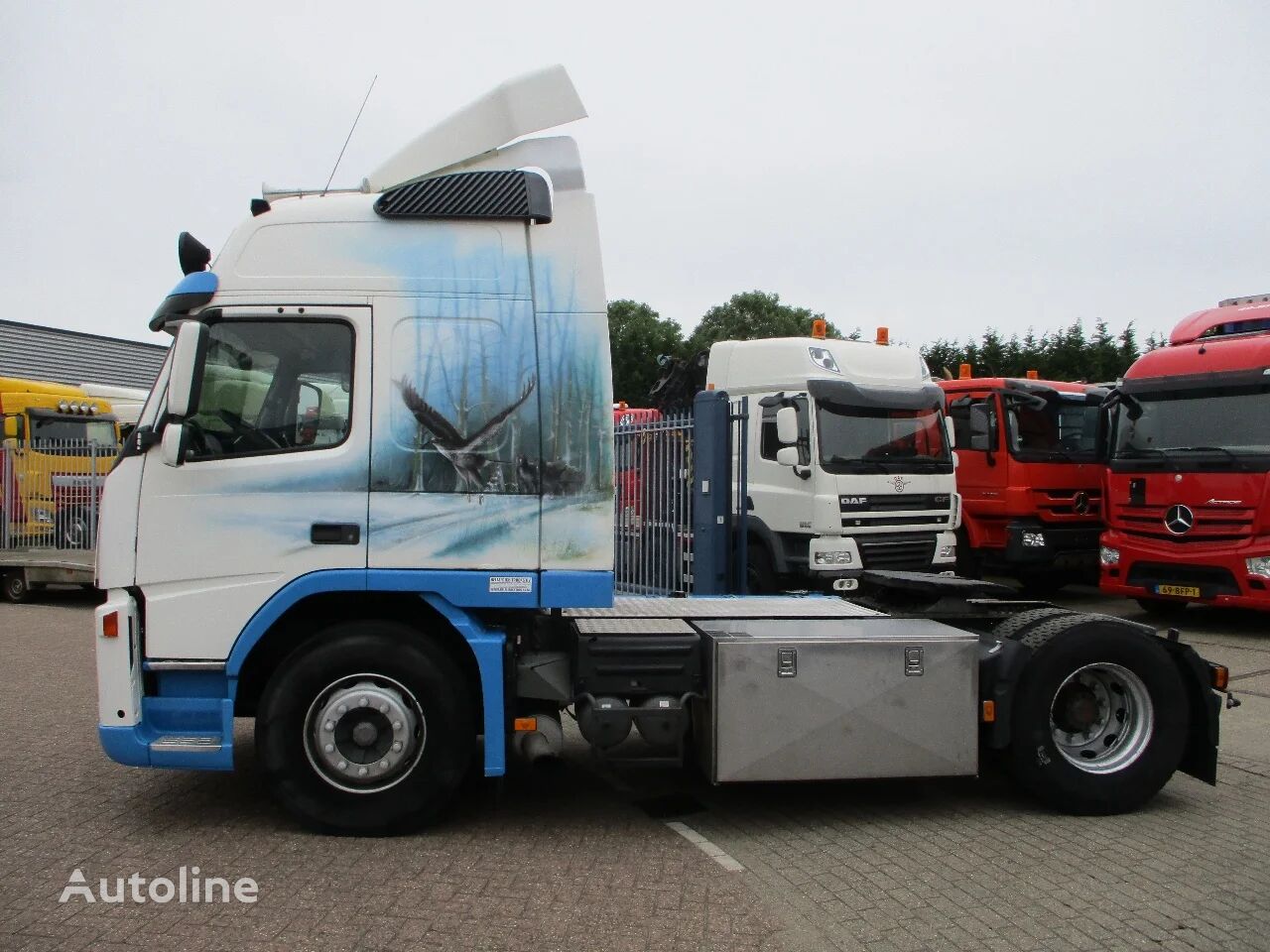 السيارات القاطرة Volvo FM 380 FM 12 380 EURO 3 GLOBETROTTER SPECIAL PAINT 789.155 KM OR