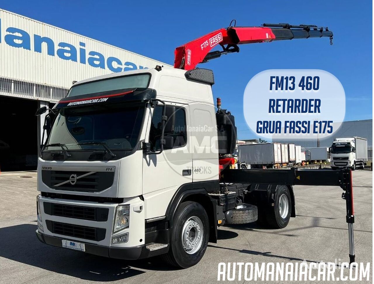 Volvo FM13 460 4X2 RETARDER COM GRUA FASSI nyergesvontató