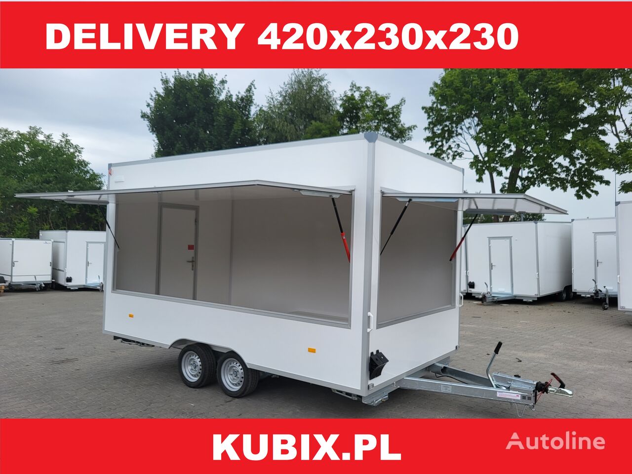 Kubix NEW! 420x230x230 catering trailer 2500kg remolque de venta nuevo