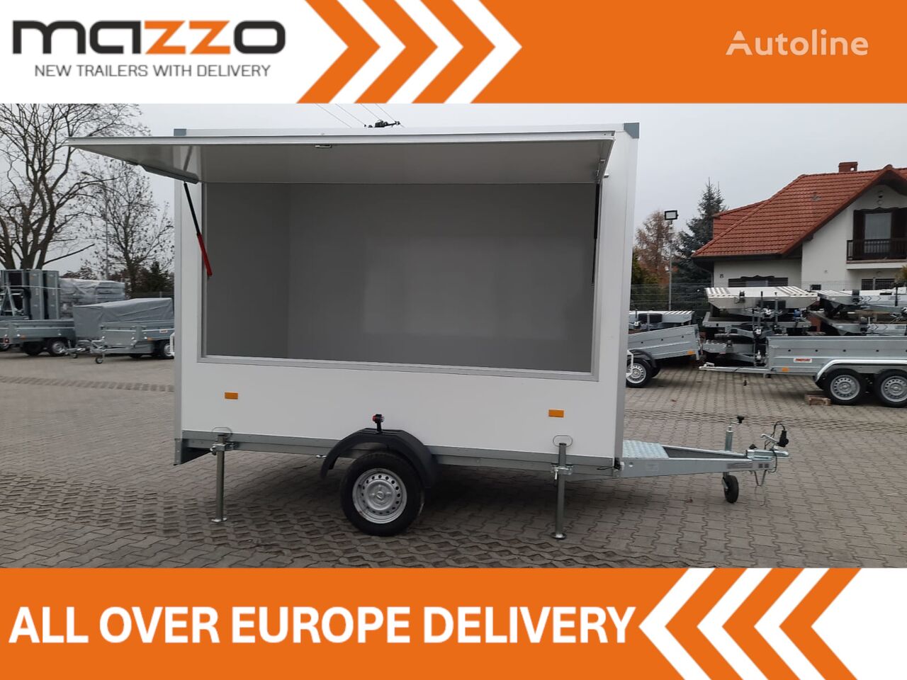 new Niewiadów DELIVERY! Food catering trailer H75301, 304x177cm, 750kg vending trailer