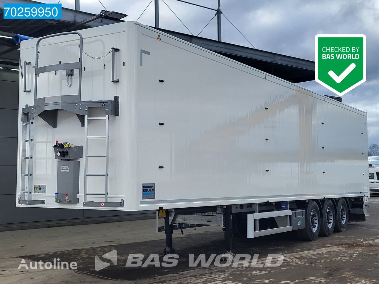 new Knapen Trailers K100 10MM 92m3 3 axles NEW 92M3 10mm Liftachse walking floor semi-trailer