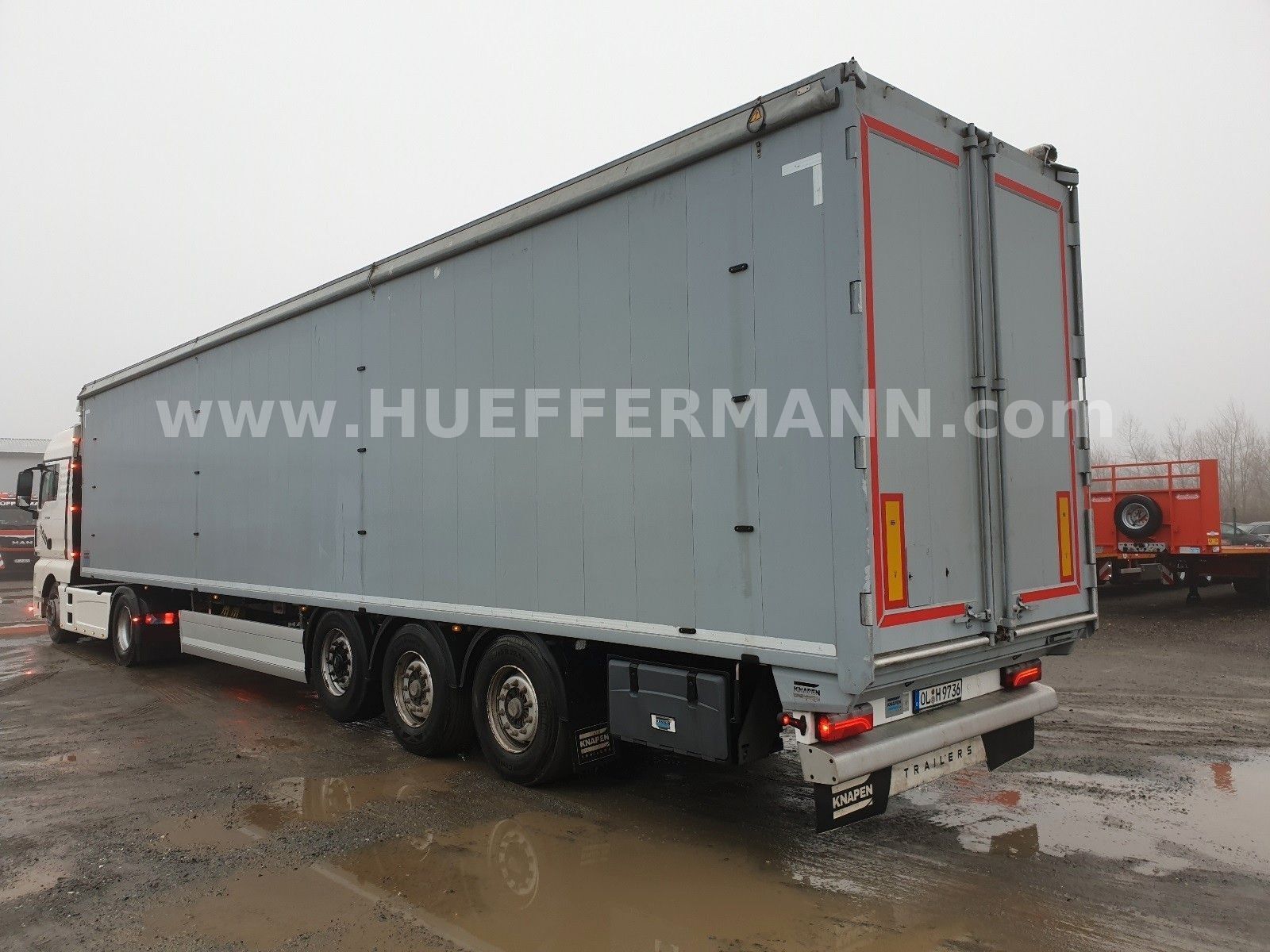 أرضية متحركة Knapen Trailers Knapen 92 cbm 10mm Boden BPW Liftachse