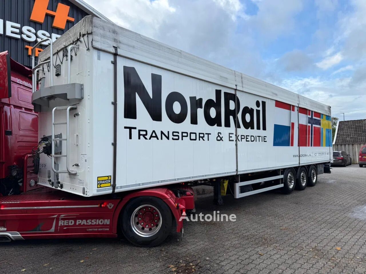 Kraker 2X K-Force 92m3 Alcoa SAF Tyrepilot Liftas 8MM Cargo Floor walking floor semi-trailer - Autoline