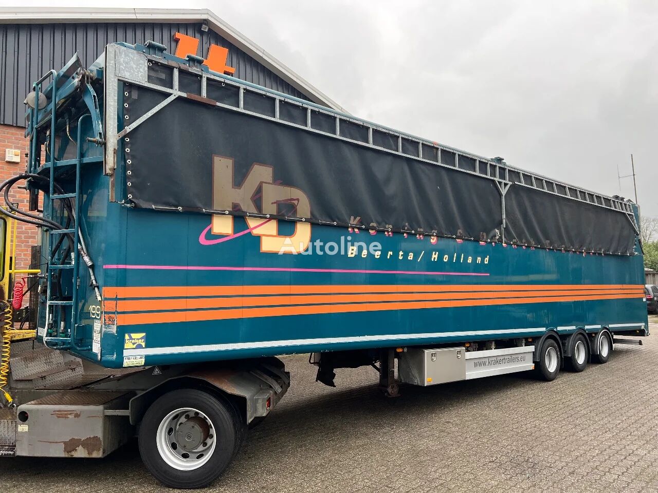 Kraker CF-Z 100m3 Cargo Floor 10MM Hydraulische klep+afdekkleppen APK 1 walking floor semi-trailer