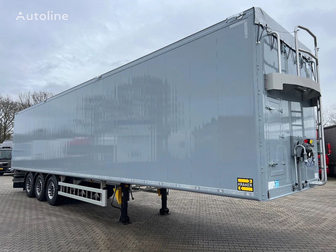 new Kraker K-Force 92m3 Cargo Floor 6MM SAF, Liftachse, Remote control, NEW walking floor semi-trailer