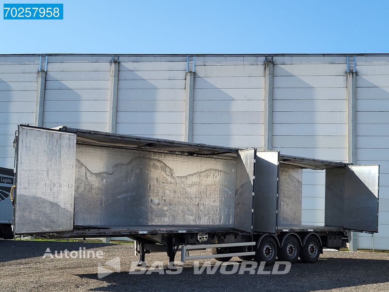 semi-remorque à plancher mobile Legras C03S 3 axles 83m3 Side Doors