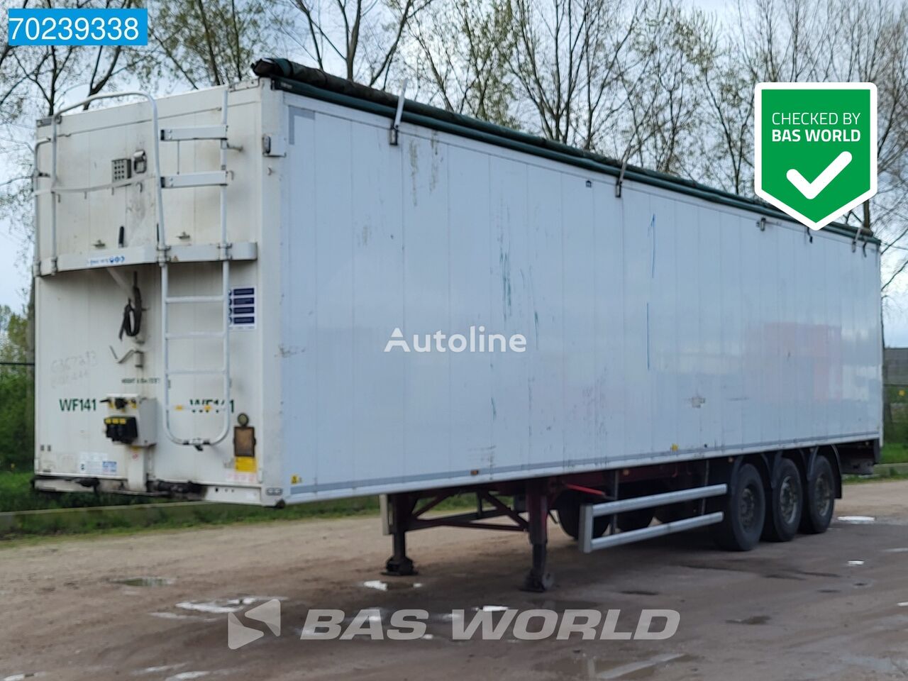 Stas C1A 4.10m HIGH! 10mm 90m3 walking floor semi-trailer