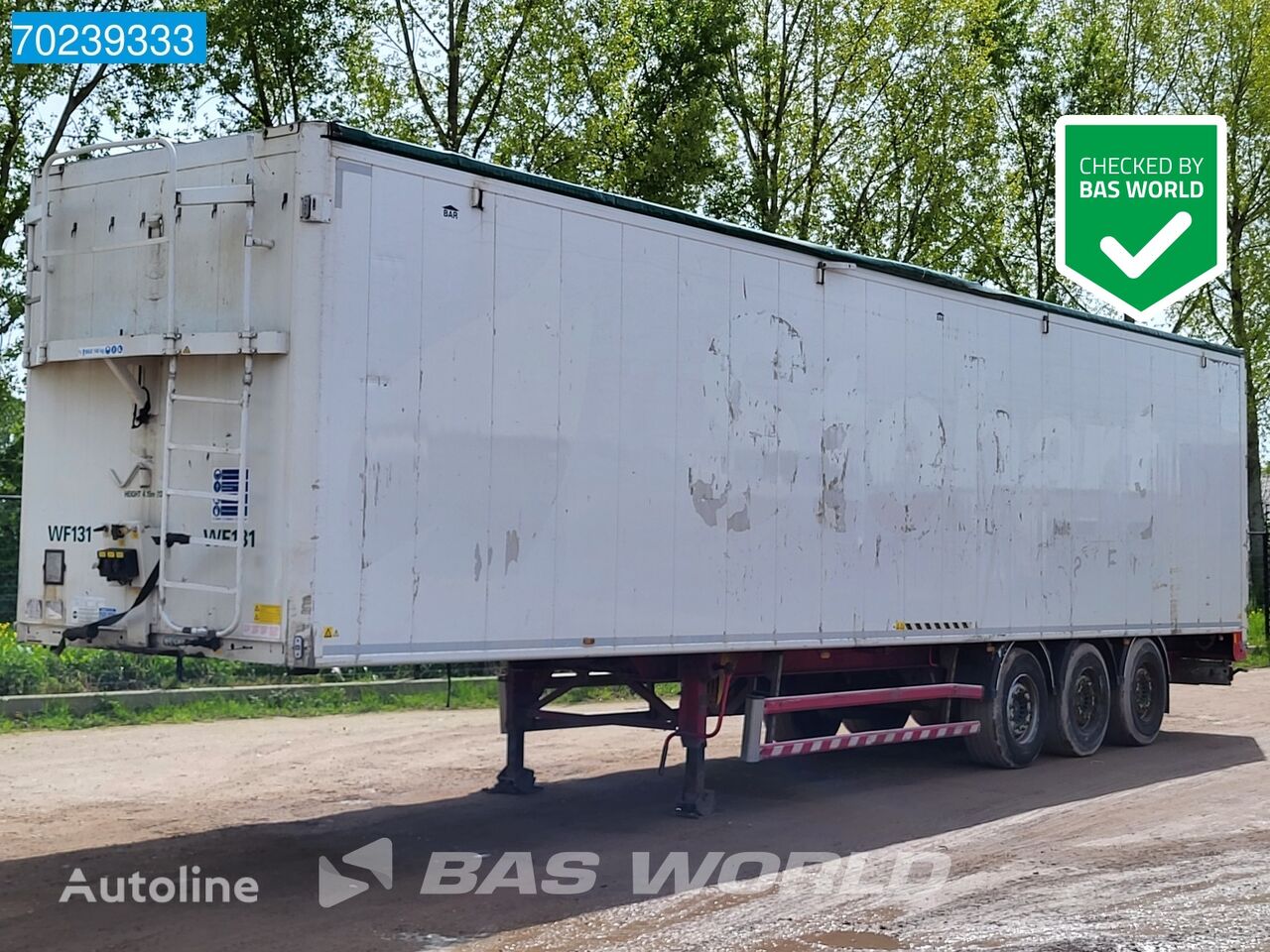 Stas S300ZX 4.10m HIGH! 10mm 90m3 walking floor semi-trailer