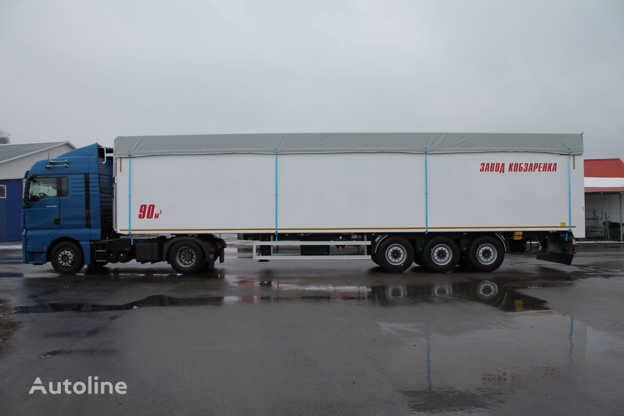 ny Zavod Kobzarenka ARS-90 polupritsep s podvizhnym polom semitrailer walking floor