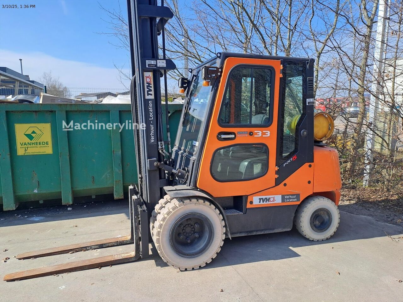 Doosan G33P-5 gas forklift for sale | Machineryline UG Doosan G33P-5 gas forklift - Machineryline