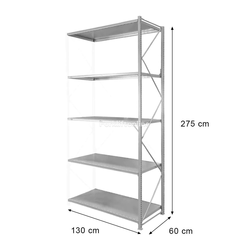 Stow Regał magazynowy półkowy STOW – dostawny / używany. warehouse shelving