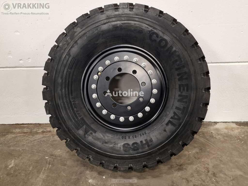 neues 10.00x20 Aluminium Wheel 8 hole ET 120 Black painted Rad