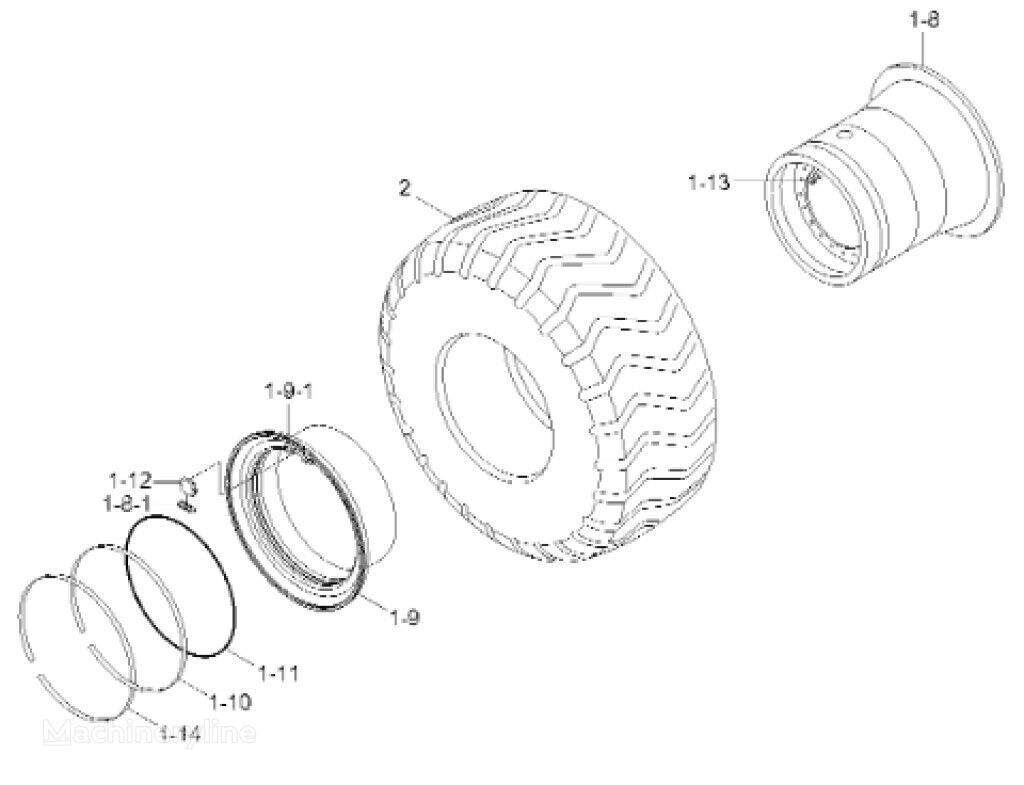 Nieuw Case 81L6-01400 velg - Machineryline