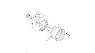 mâm bánh xe John Deere 8345R