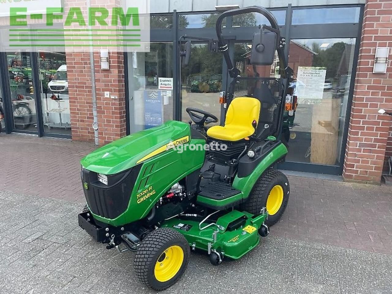 tracteur à roues 1026r + 137 cm mähdeck