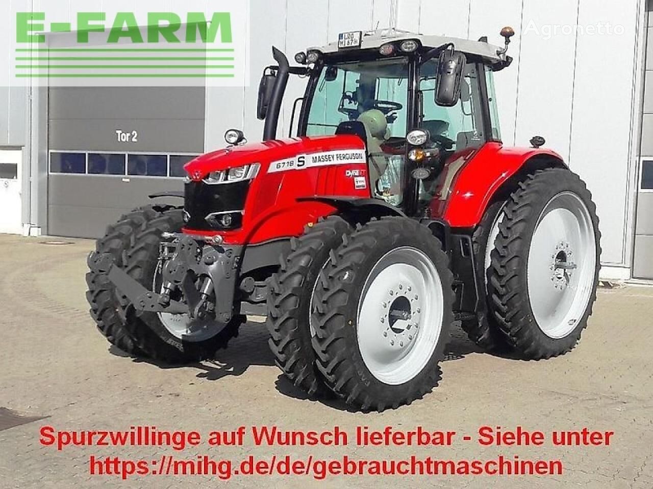 6718 dyna vt mit frontlader hjul traktor