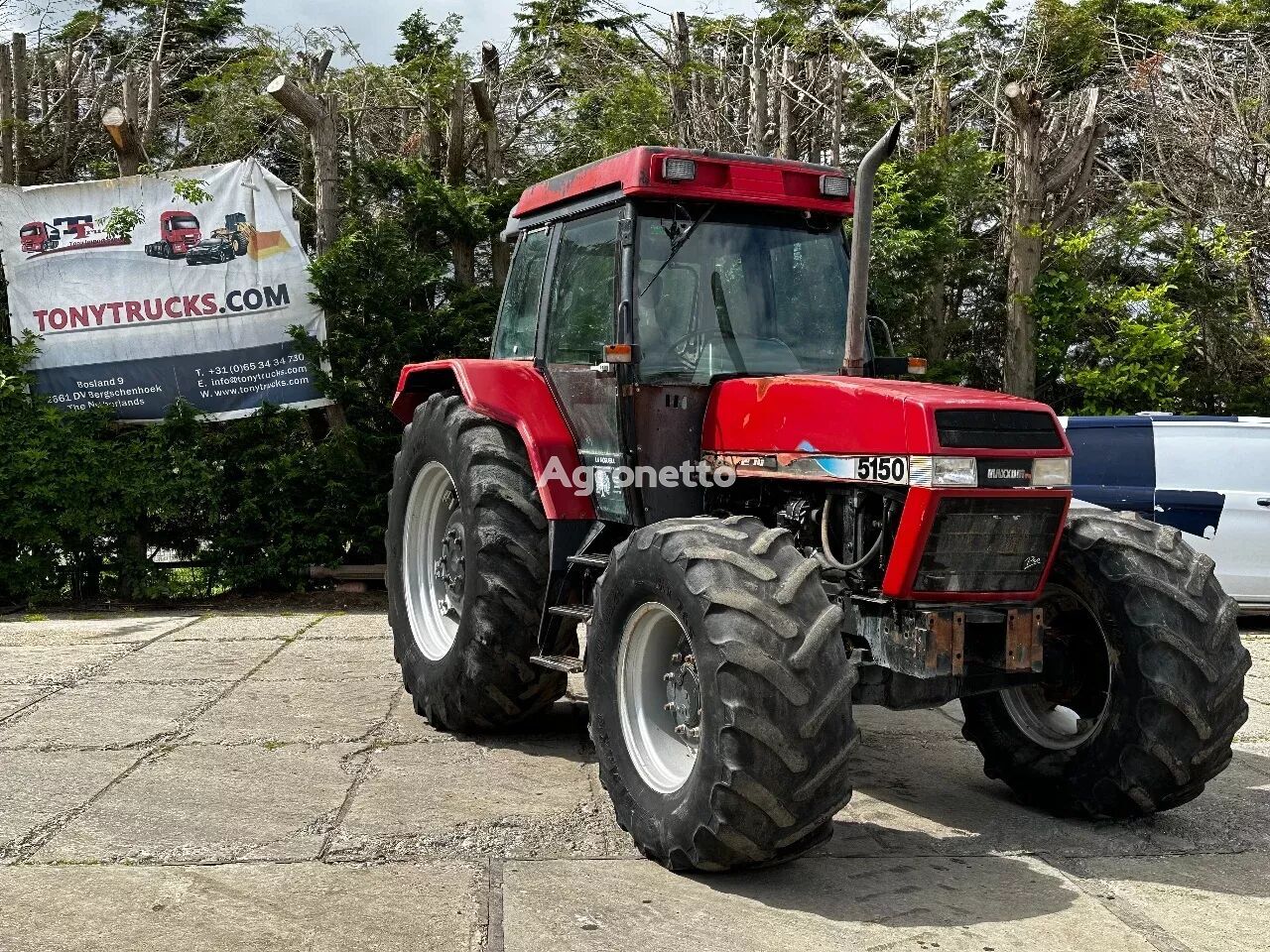 tracteur à roues Case IH MAXUM 5150 4X4 Agriculture Tractor *6890Hrs* Airco MAXUM 5150 4X