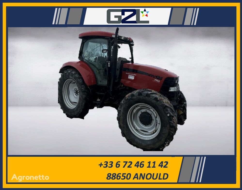 trator de rodas Case IH MXU 135 acidentados