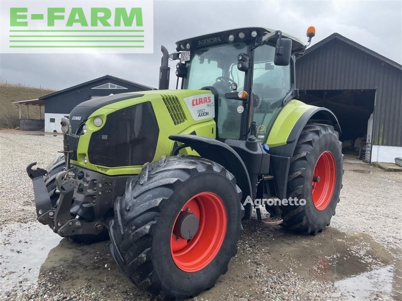 Claas 850 cebis hexashift, få timer, pæn og iorden wheel tractor