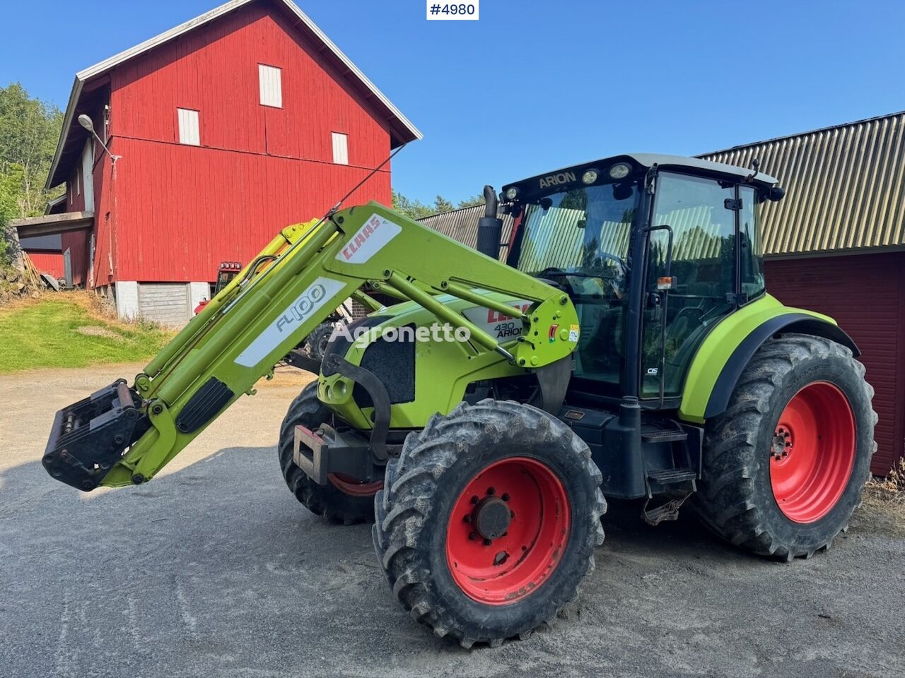 Claas Arion 430 wielen trekker te koop | Agronetto NL Claas Arion 430 wielen trekker - Agronetto