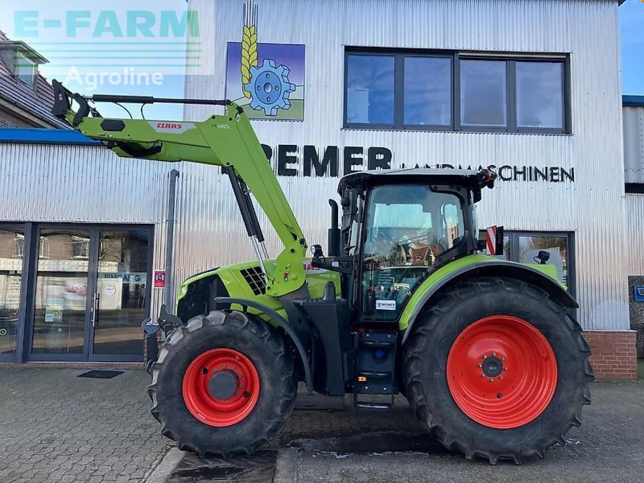 جرار بعجلات Claas arion 650 cis + fl140 - Agroline