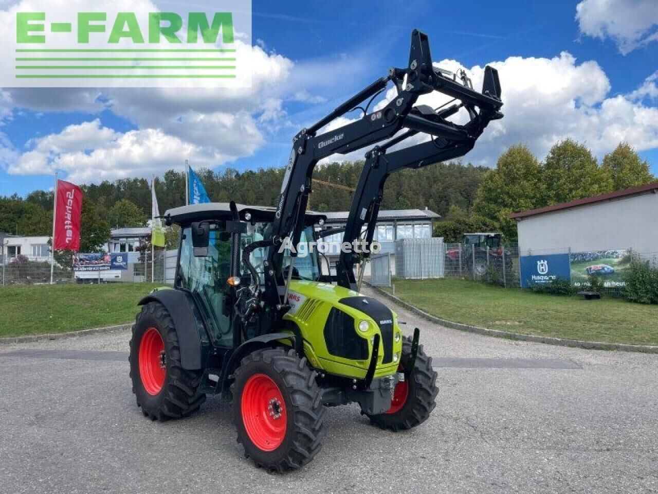 Claas atos 220 c mit quicke x3s performance Radtraktor