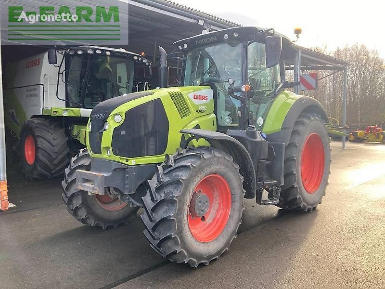 máy kéo bánh lốp Claas axion 830 cis