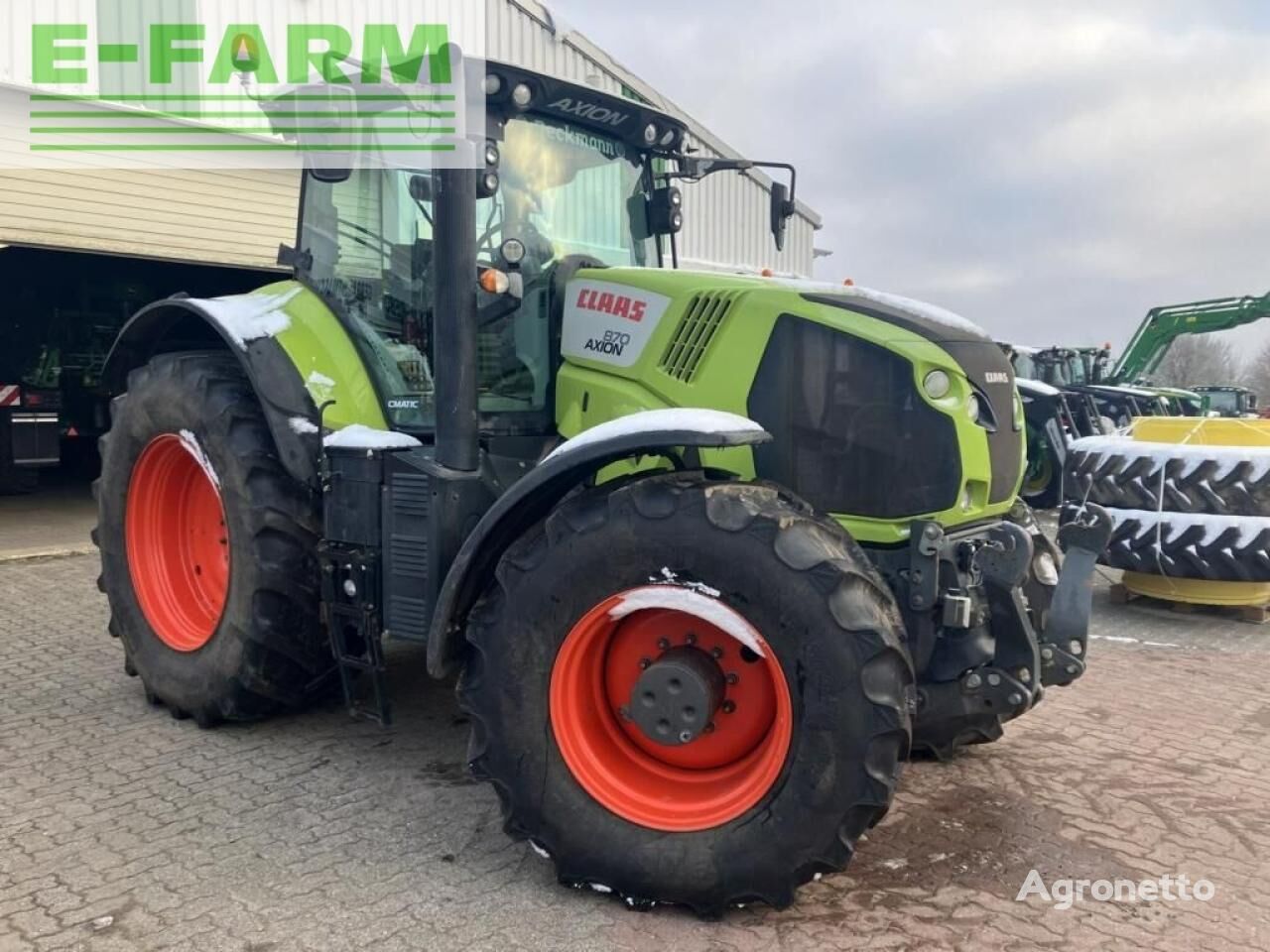 ratinis traktorius Claas axion 870