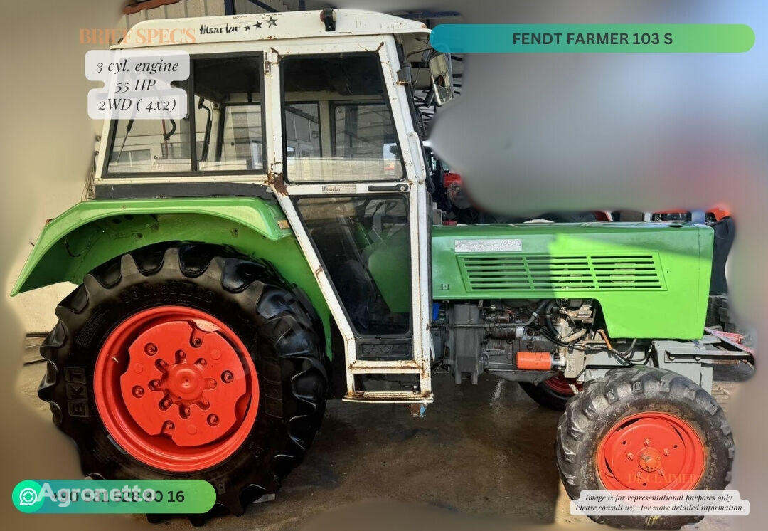 tracteur à roues Fendt Farmer 103