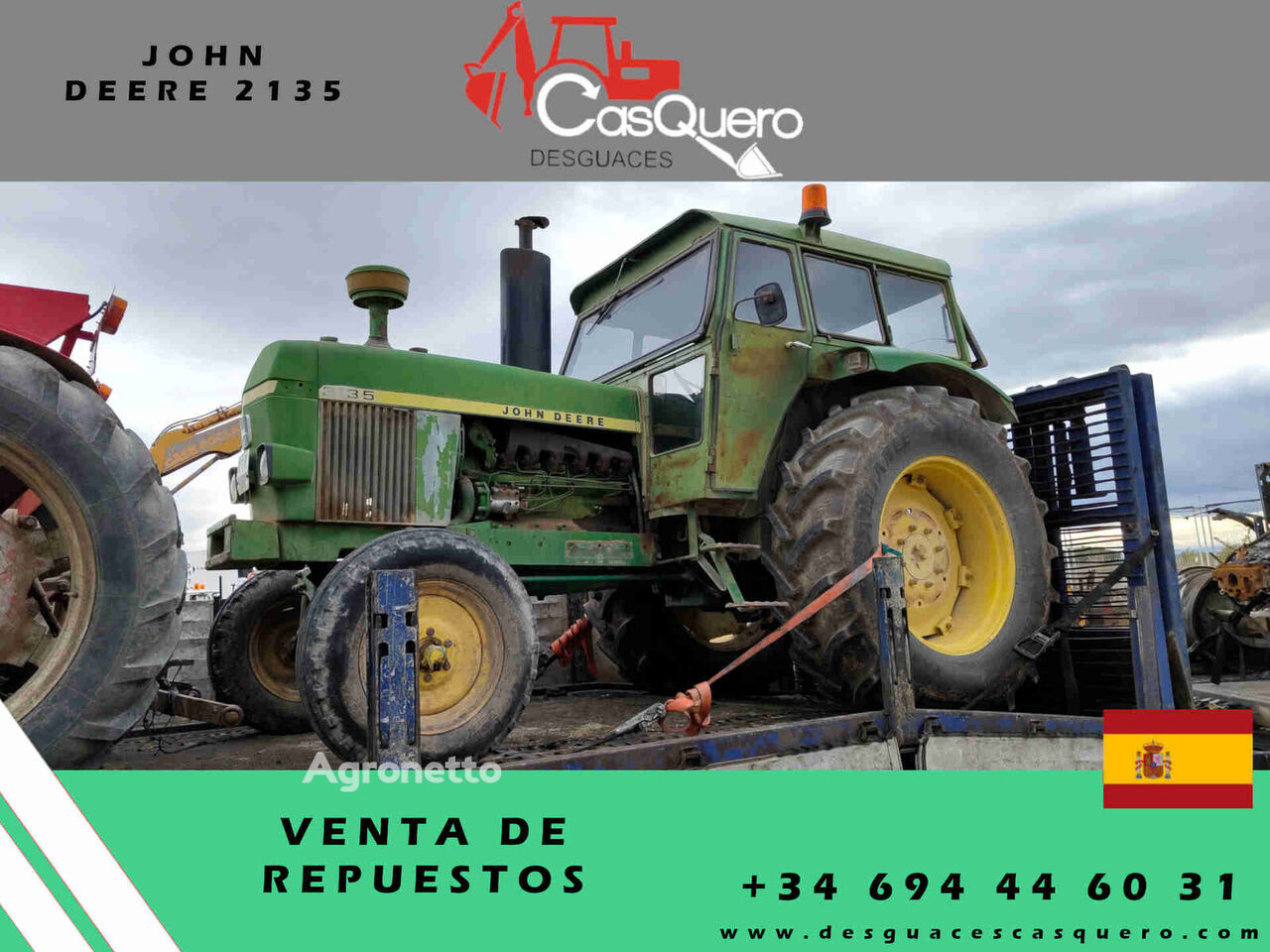 trator de rodas John Deere 2135 para peças