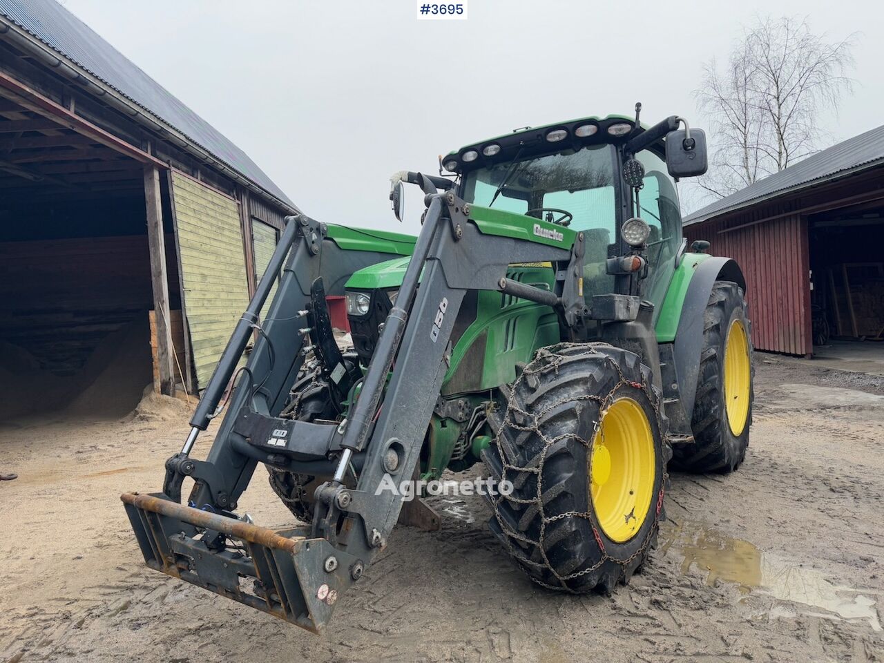 John Deere 6125R wielen trekker