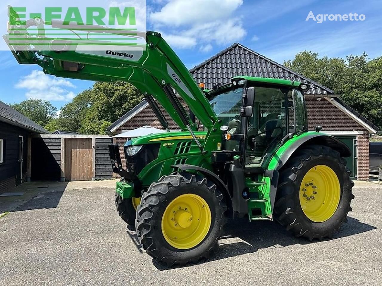 John Deere 6130r ap 50-km/h+alö m6 frontlader tractor de ruedas