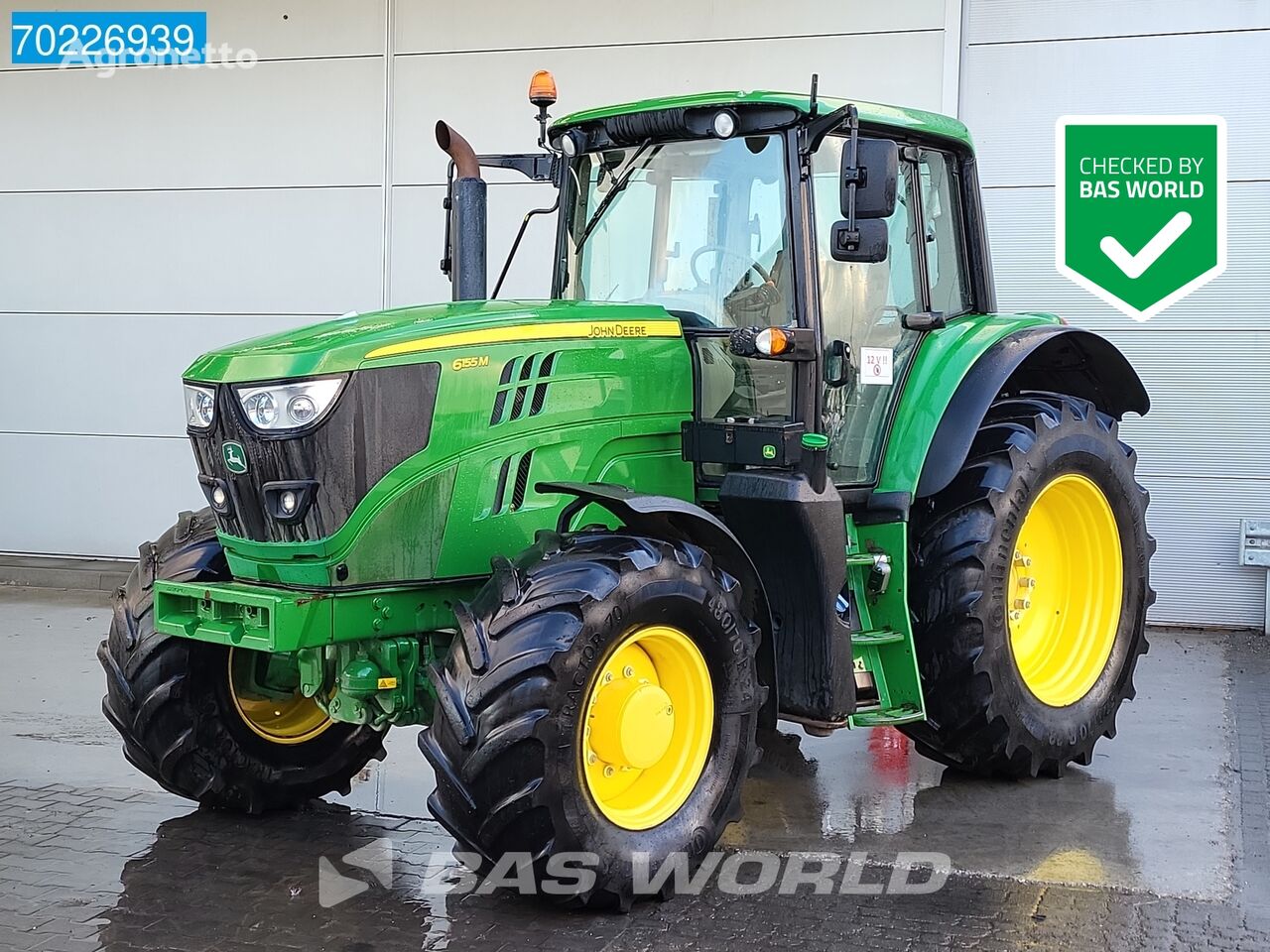 John Deere 6155M 4X4 hjultraktor