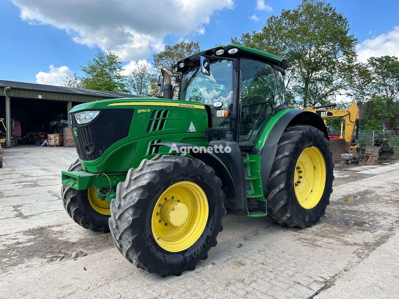 tracteur à roues John Deere 6190R | Airbrakes | Auto Quad