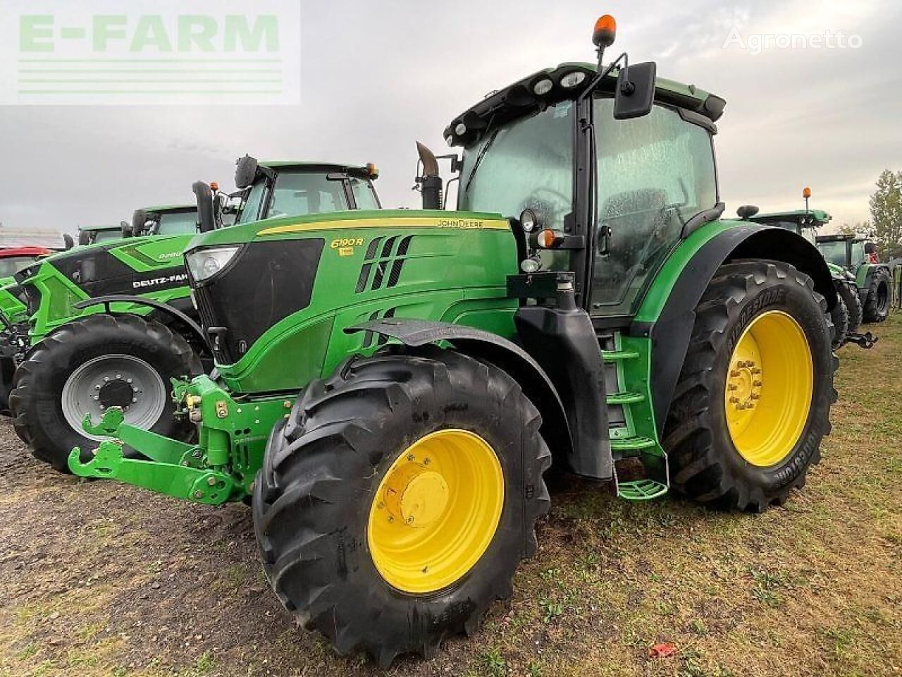 John Deere 6190r wielen trekker