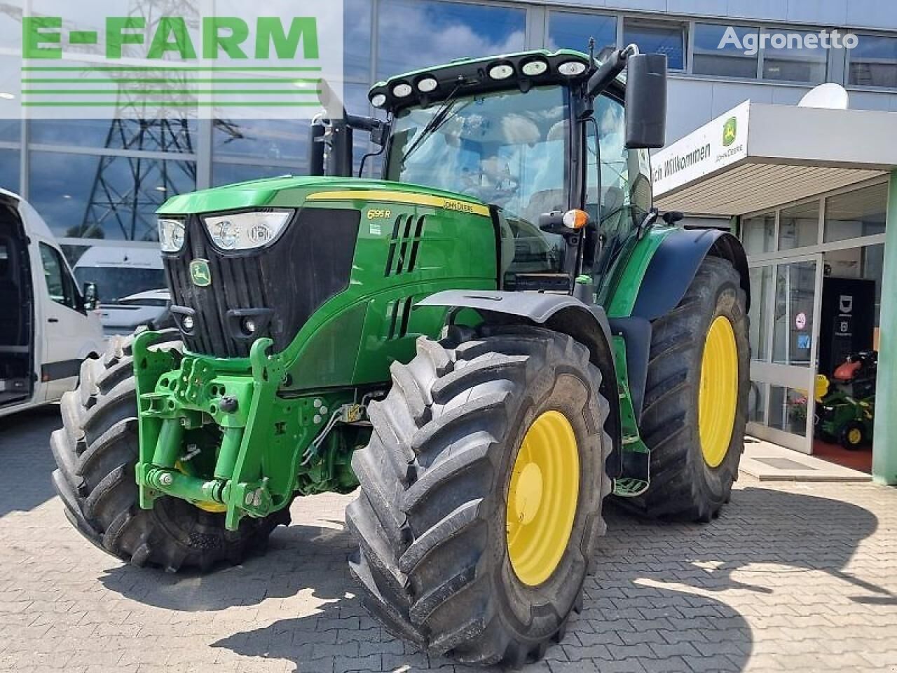 máy kéo bánh lốp John Deere 6195r 6195 r