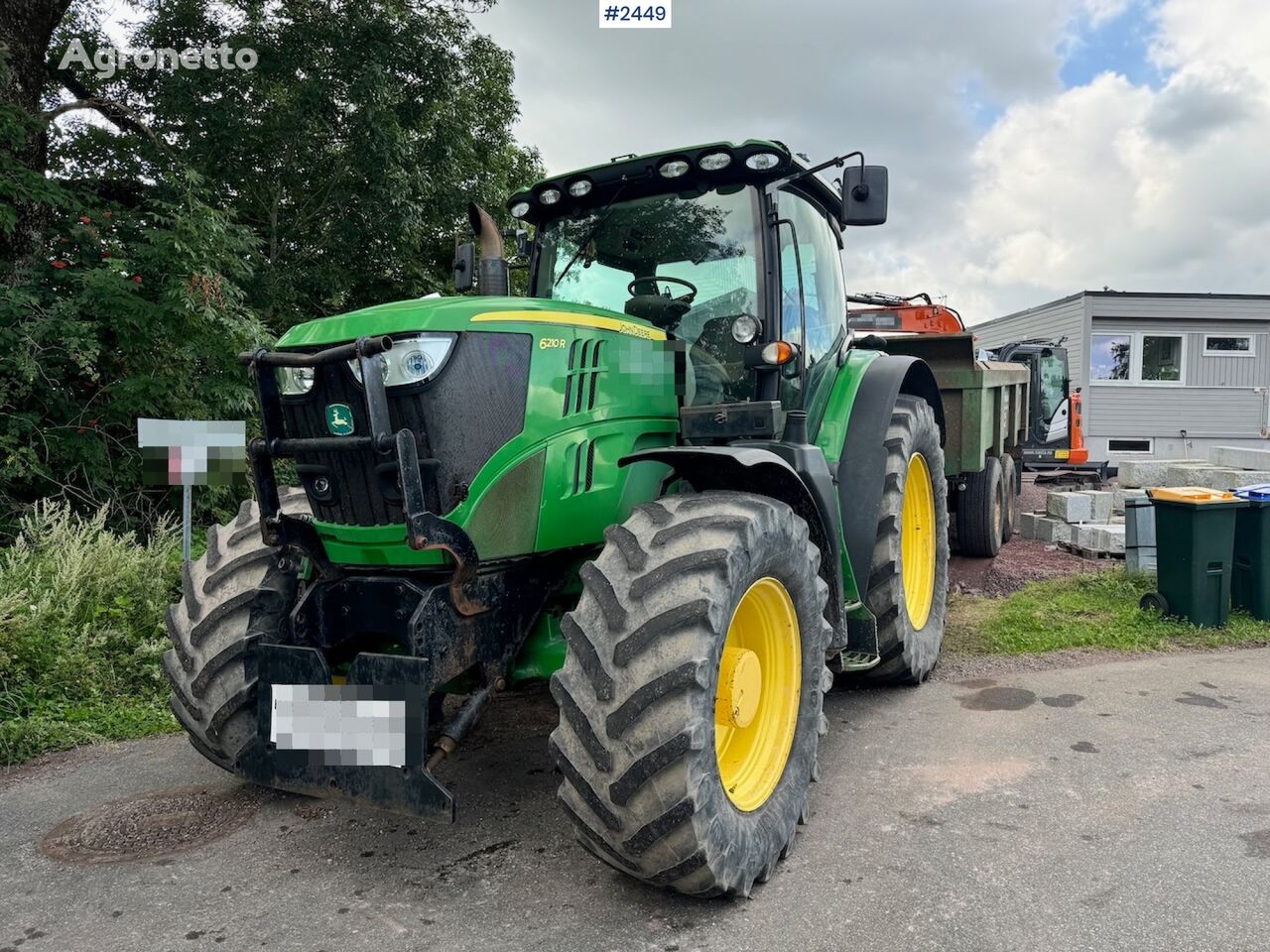 John Deere 6210R tractor de ruedas